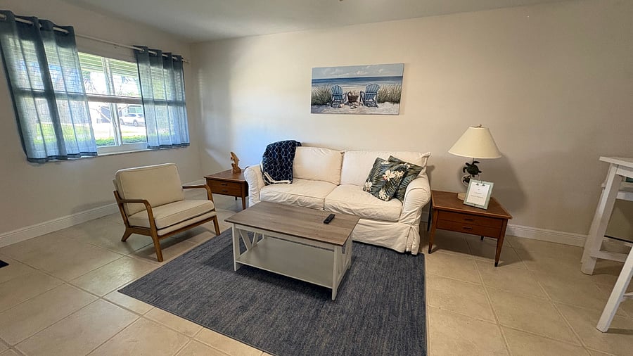 Sofa pulls out to a full bed