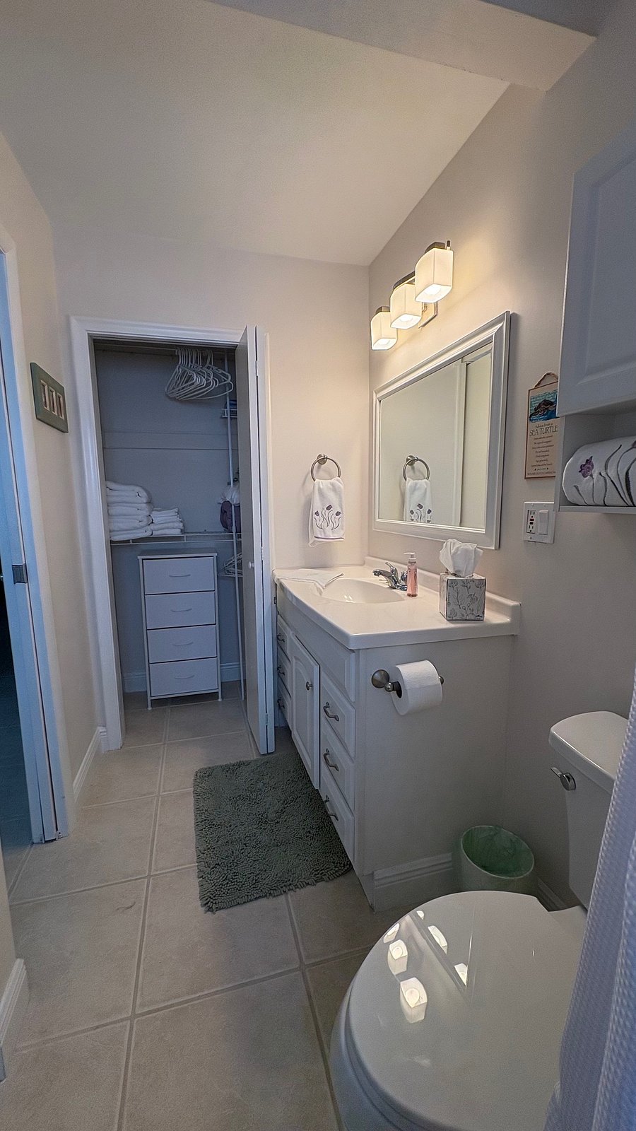 2nd Bedroom has a private bathroom with large closet and drawer space