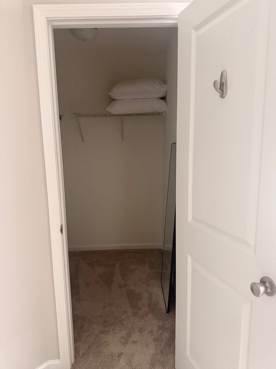 Upstairs second bedroom walk-in closet