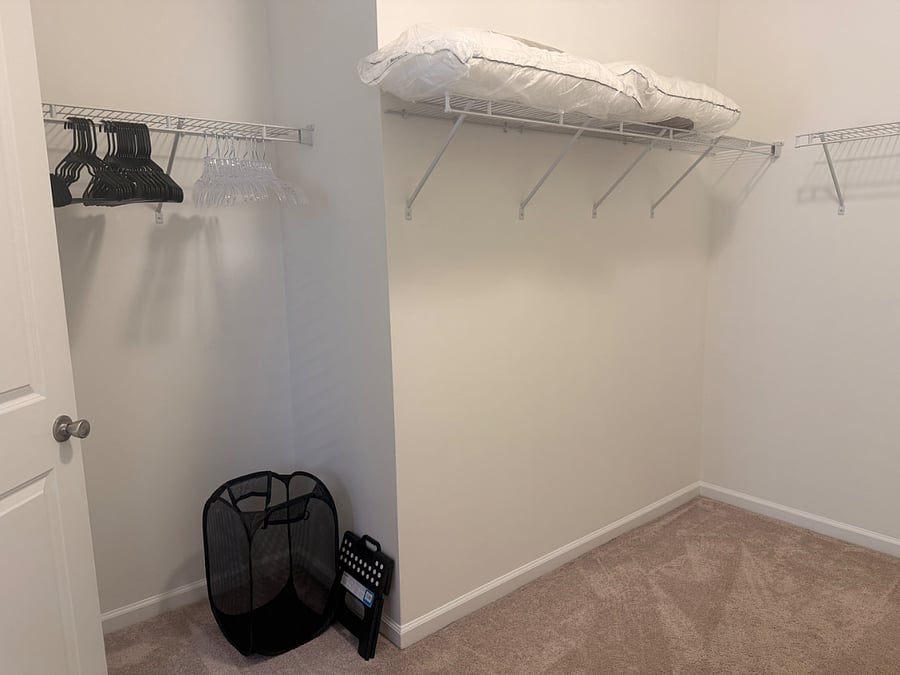 Master bedroom walk-in closet