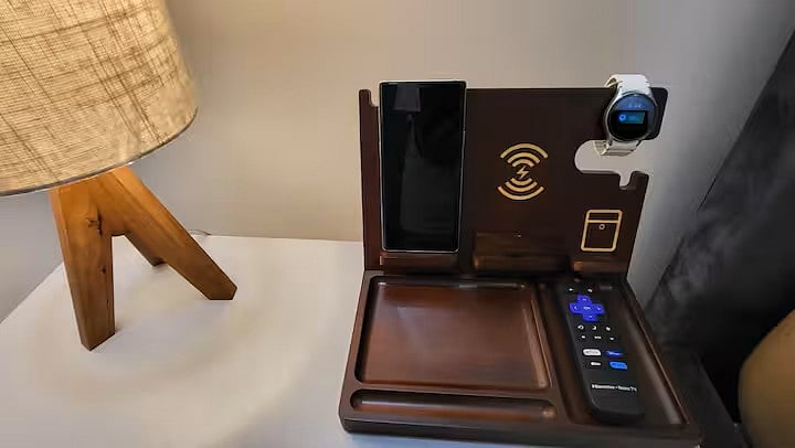 Primary Bedroom Charging station on each side of the bed!