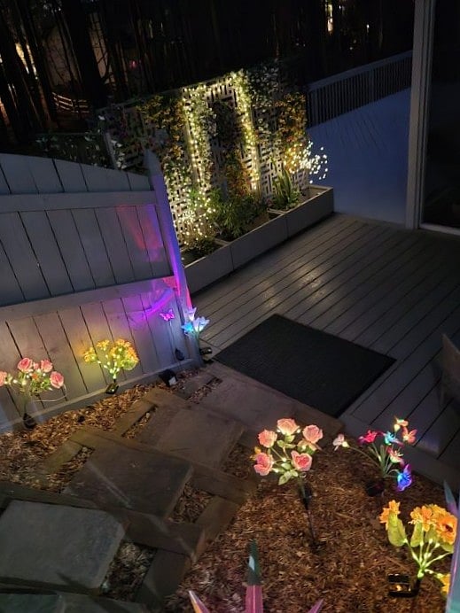 Enjoy the evening lights from the Primary bedroom, the primary bedrooms patio, and/or from the screened in porch.