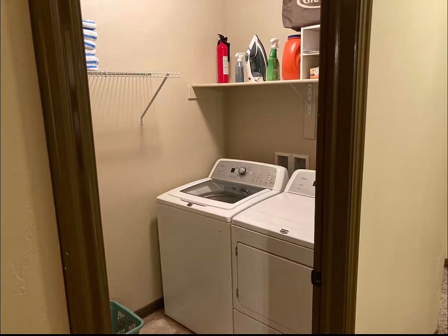 In-unit full-size washer and dryer