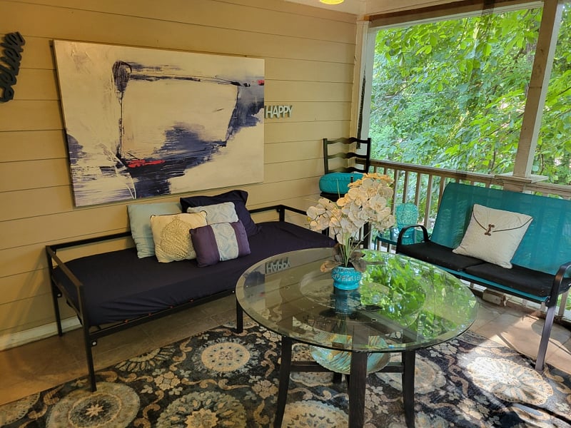 Covered outside patio