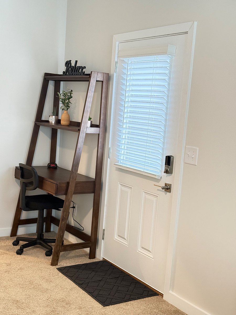 Fully furnished suite with space to relax and recharge.