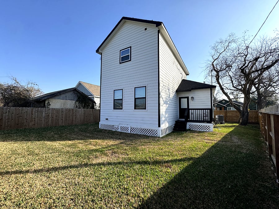 Spacious, enclosed backyard