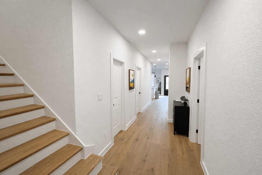 Main hall, stairway to Master Suite