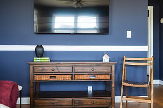 Entertainment unit and smart TV.