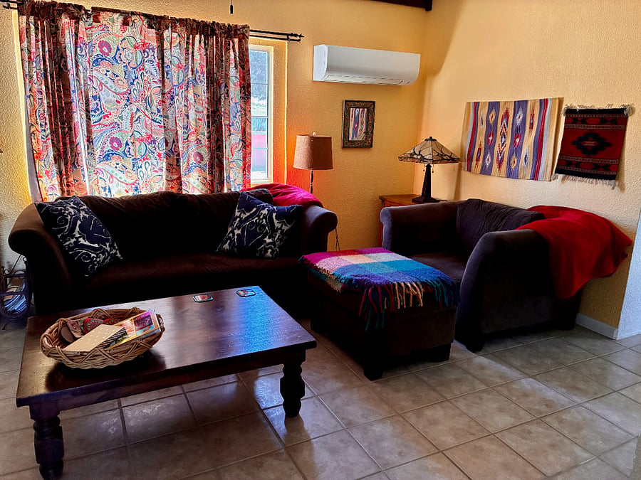 Comfy colorful living room
