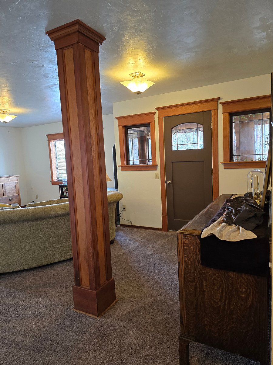 Repurposed old growth, antique doors and windows bring warmth and artful calm living space.