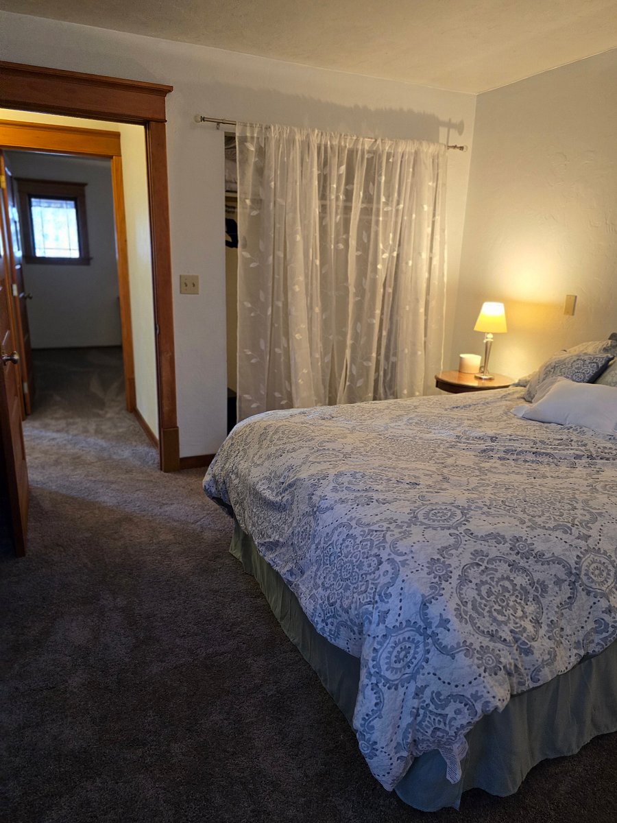 Extra large bedroom with quick peek into second bedroom.  Antique windows trim out 2nd bedroom facing westside indoor lanai space. 