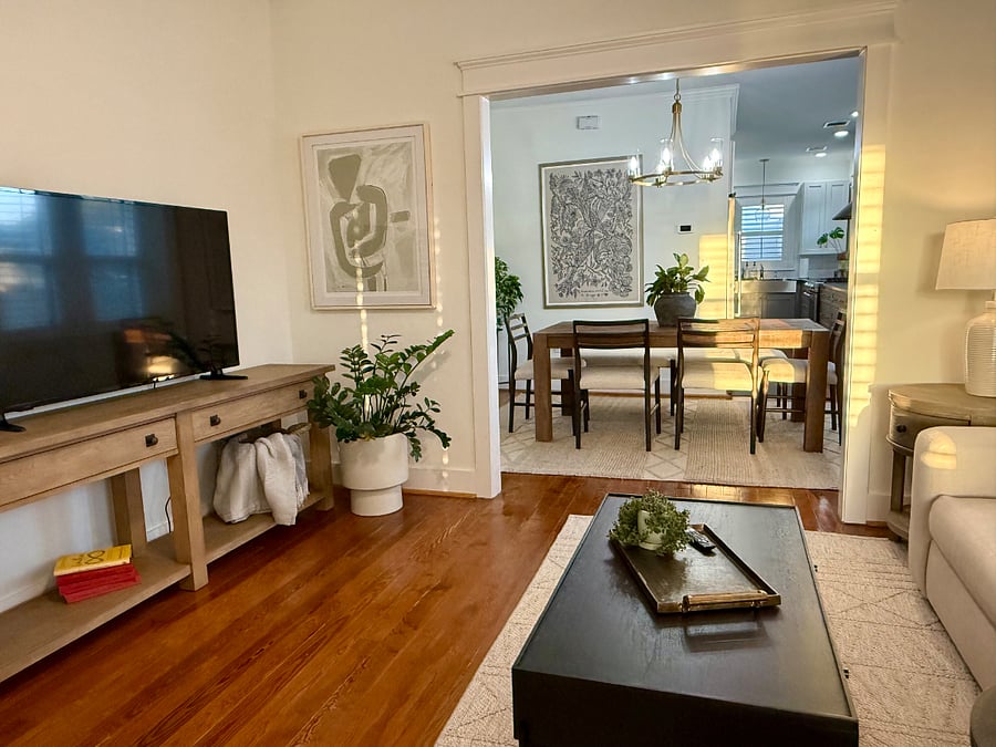 Entry into living room