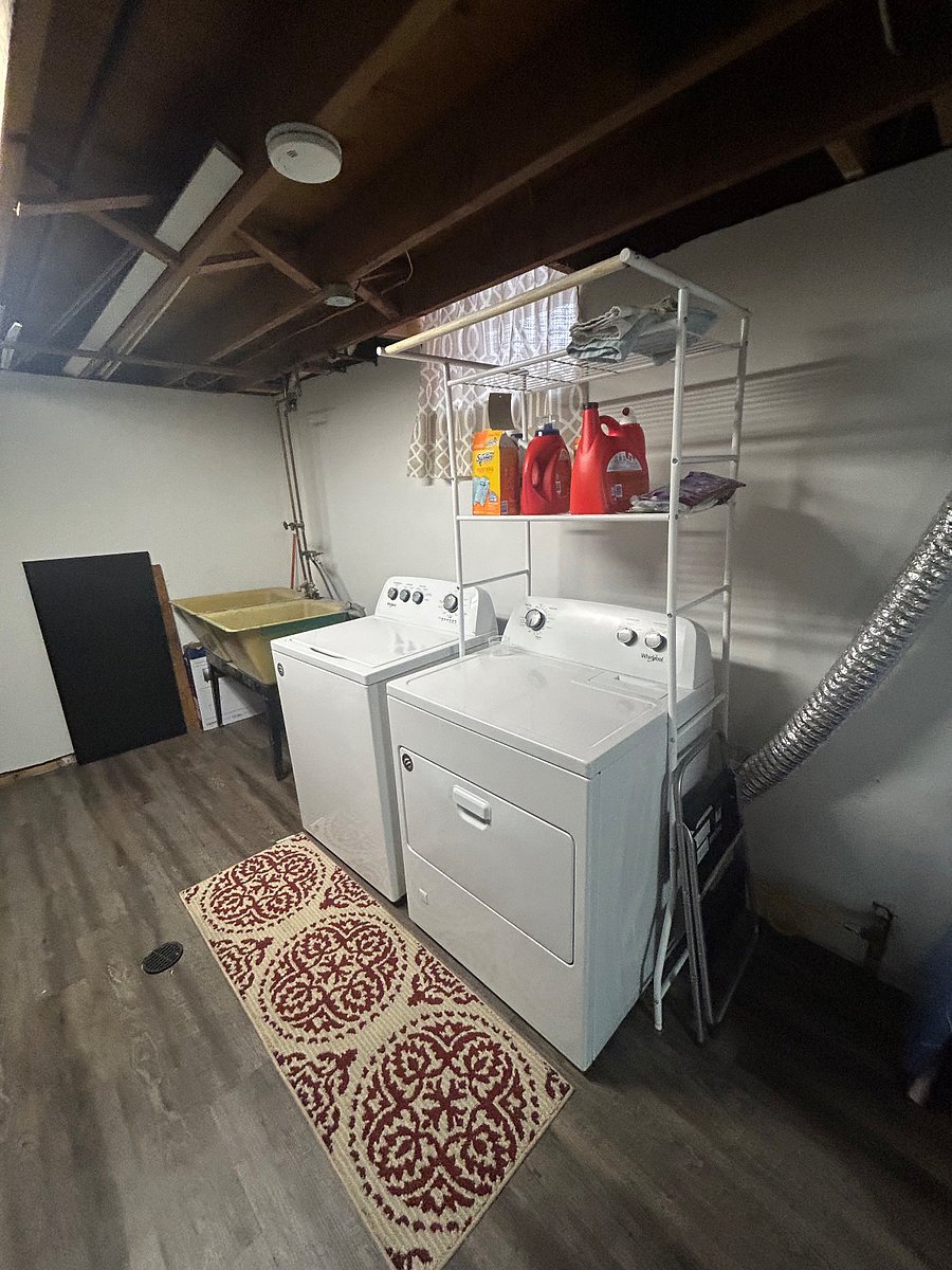 Basement laundry