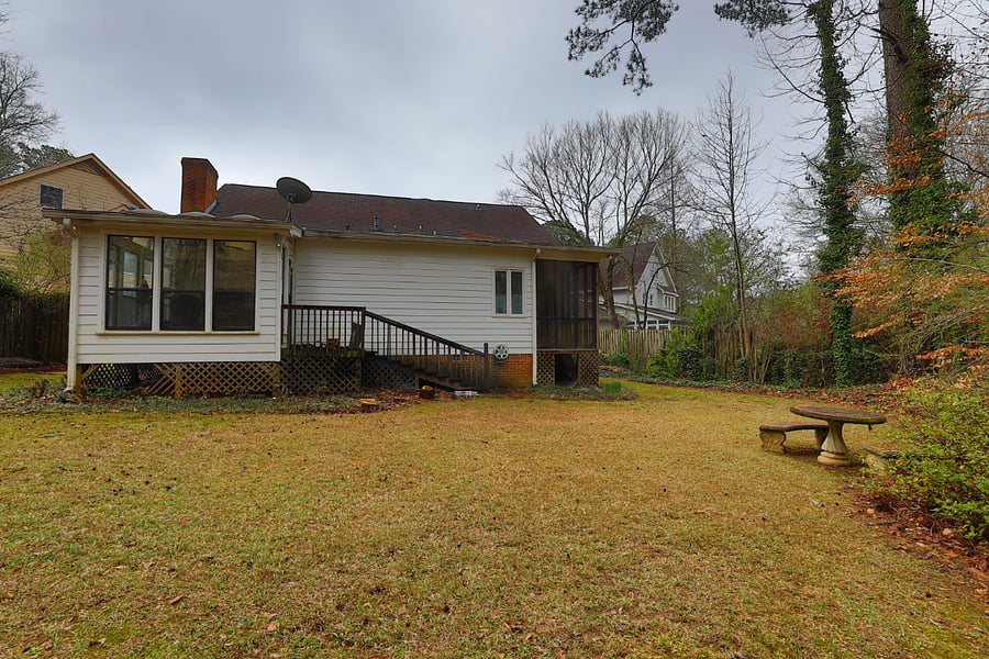 Back of the house