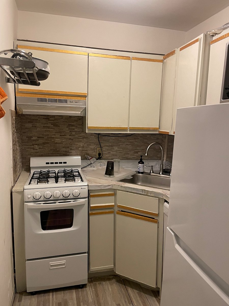 Closer view of kitchen