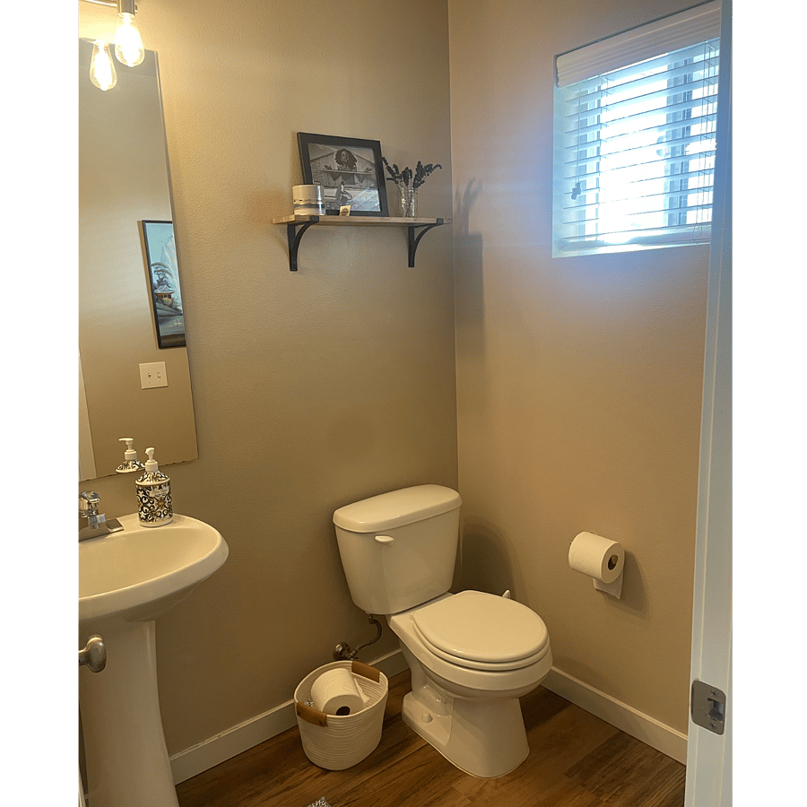 Downstairs powder room