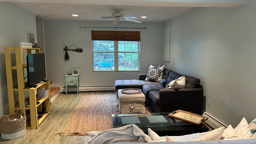 Lower level living area