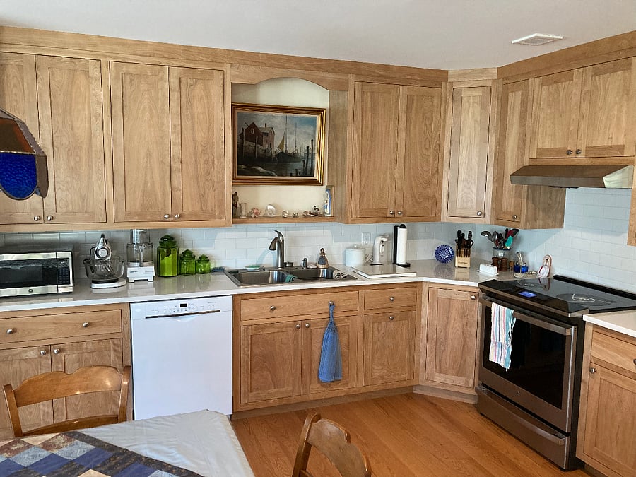 Plenty of countertop space for working