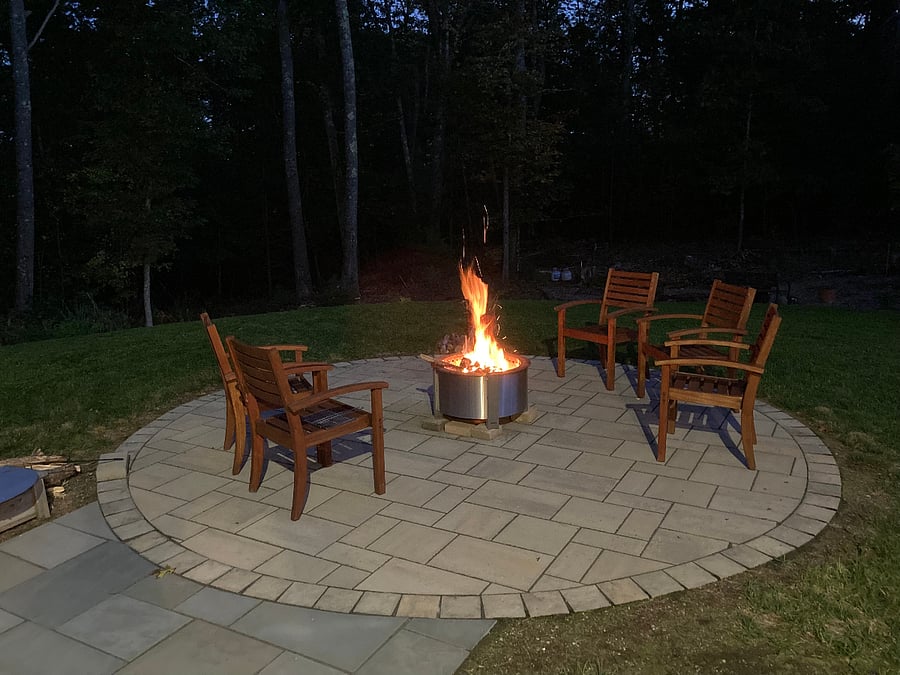 Enjoy a relaxing evening by the fire