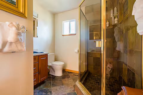 Guest bath with shower.