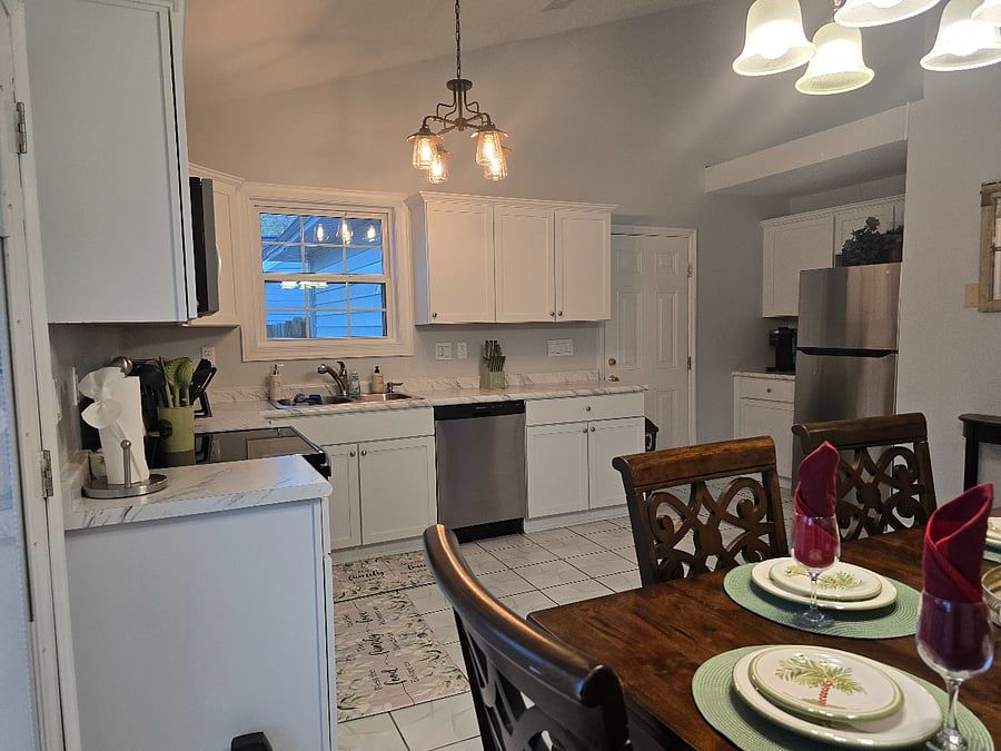 Fully-equipped kitchen.
