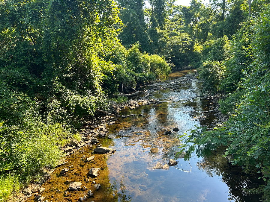 Meadow Creek, which wraps behind the house