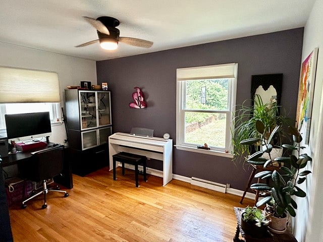 Home office with optional piano - Desk and shelving will be cleared.