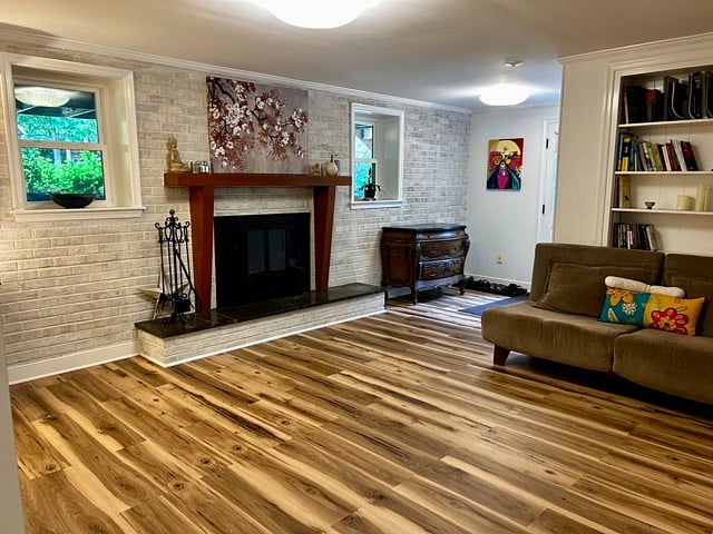 Living Area of walk-out basement
