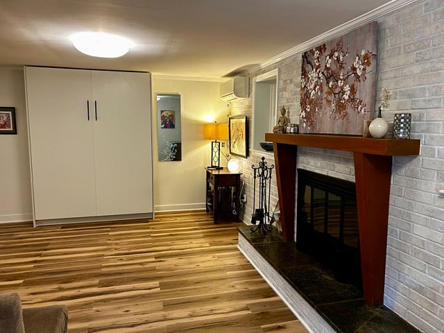 Murphy bed - queen size in basement area