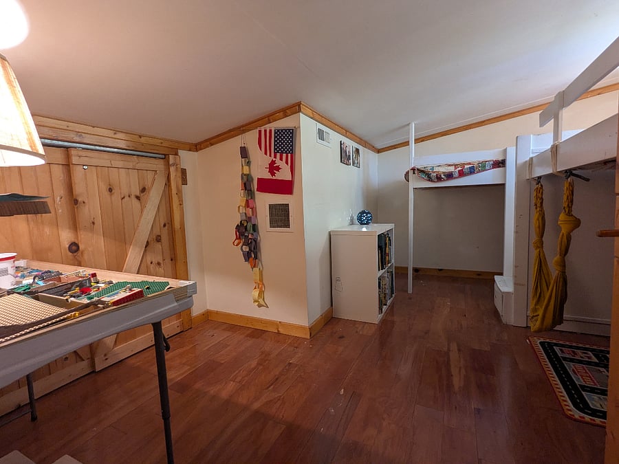 Upstairs bunkroom