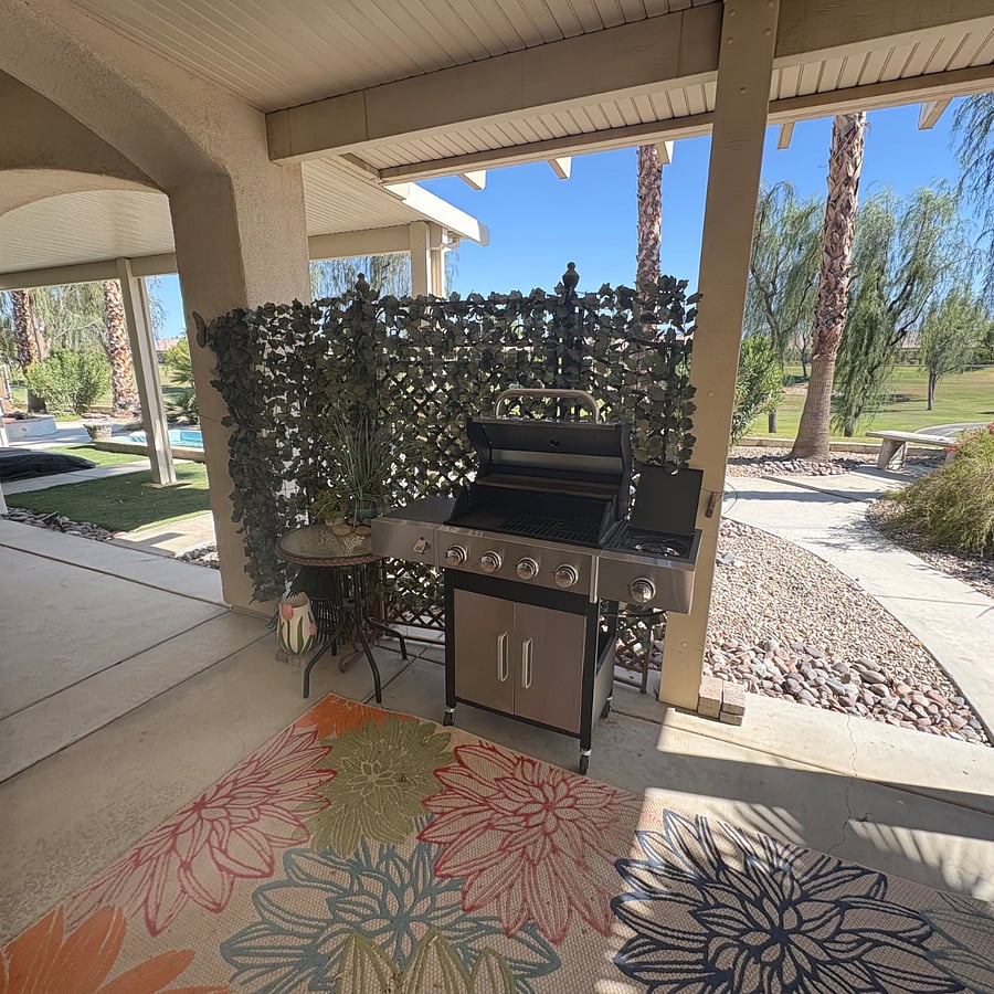 This is your private barbecue. It has a burner as well as grill  and cooking area