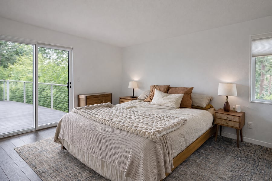 master bedroom with sunrise views