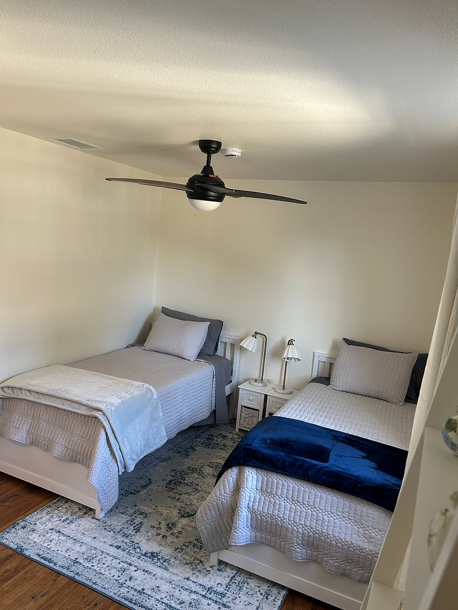 2 twin beds in second bedroom 