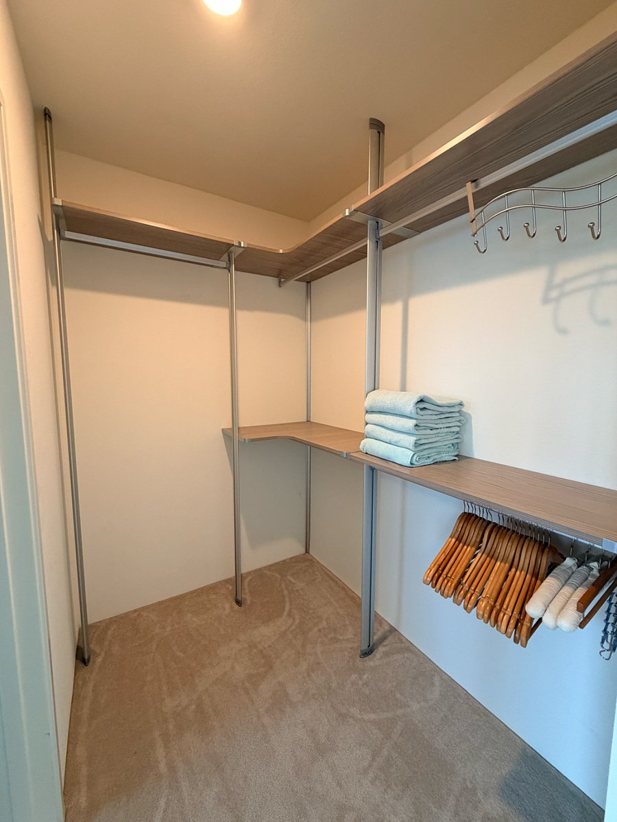 Master bedroom's Walk-in Closet