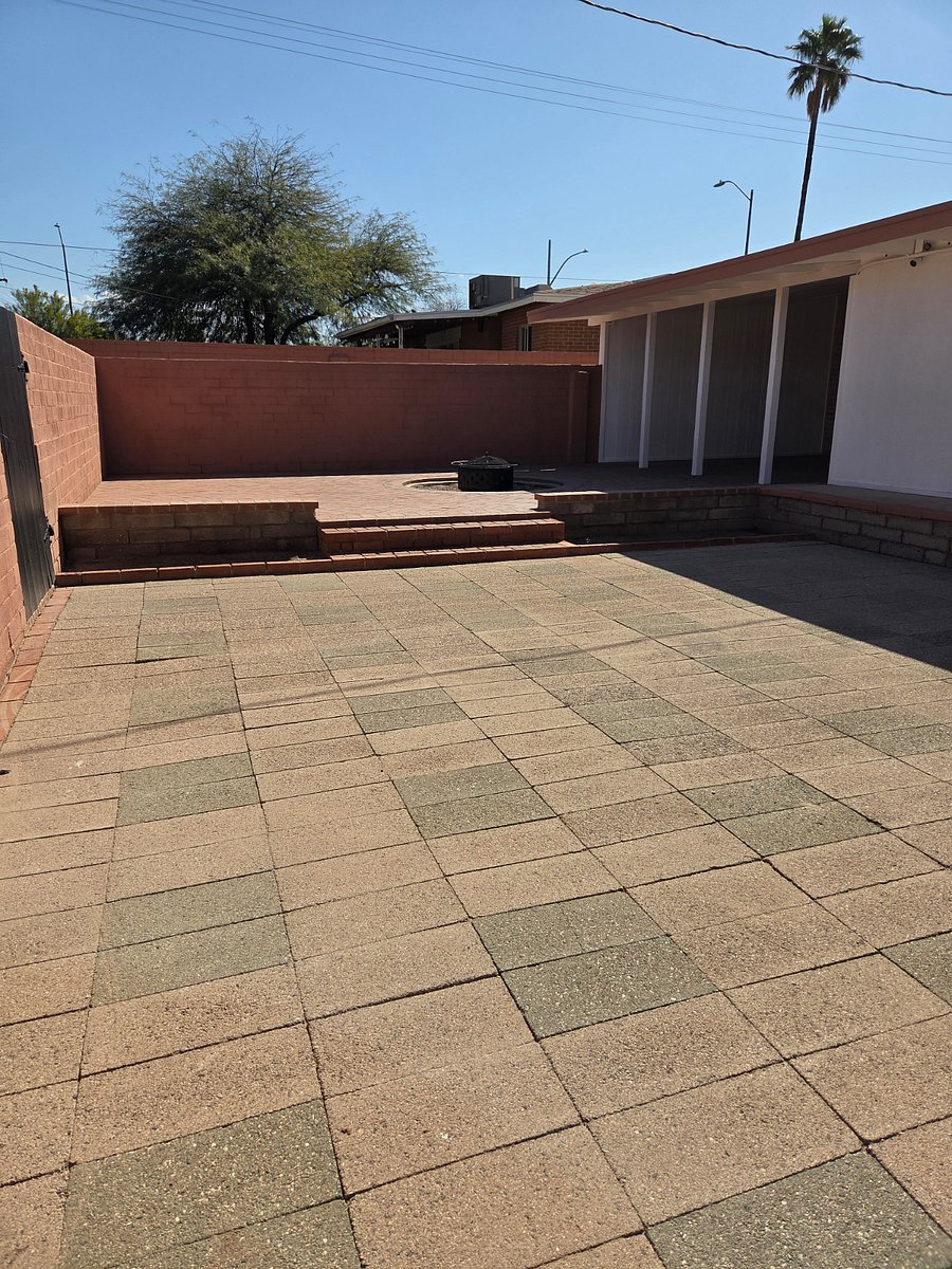 View of brick area leading to the patio off the master bedroom