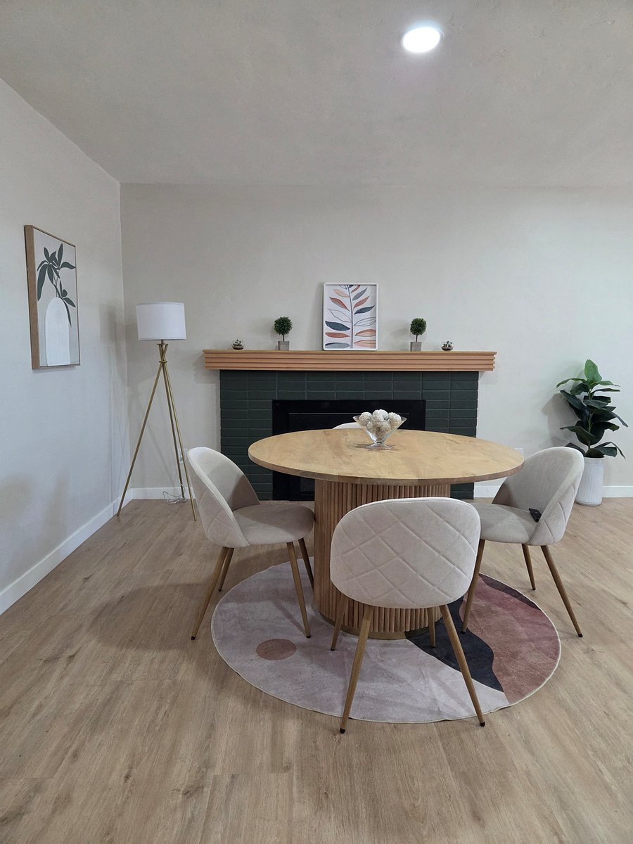 Dining Area with Fireplace
