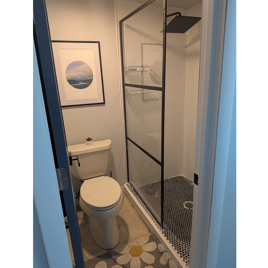 master bathroom - shower & toilet
