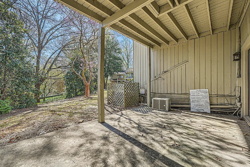 A spacious backyard is a must have - take a deep breath and feel the privacy of your house.
