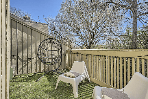 Enjoy fresh air from the porch - perfect for your morning coffee or an evening wind-down.