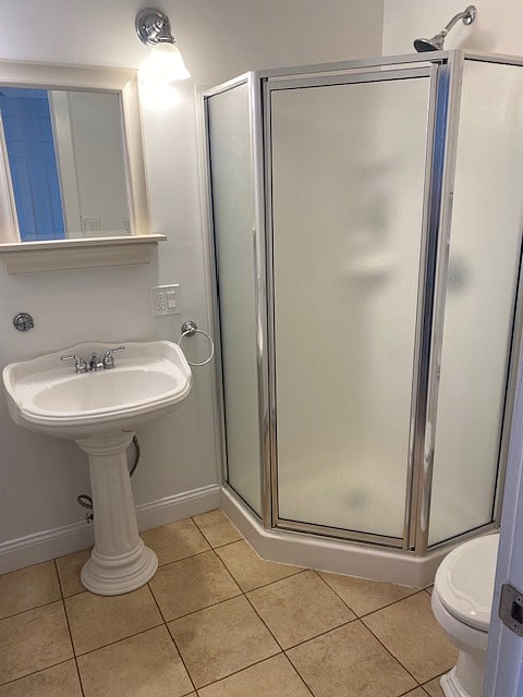Second bathroom with shower
