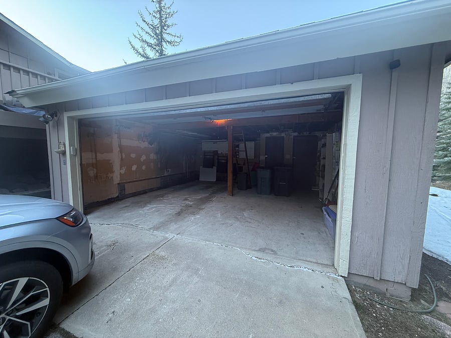 Two car garage