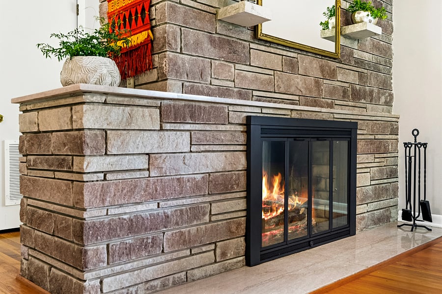 Gas Log Fireplace