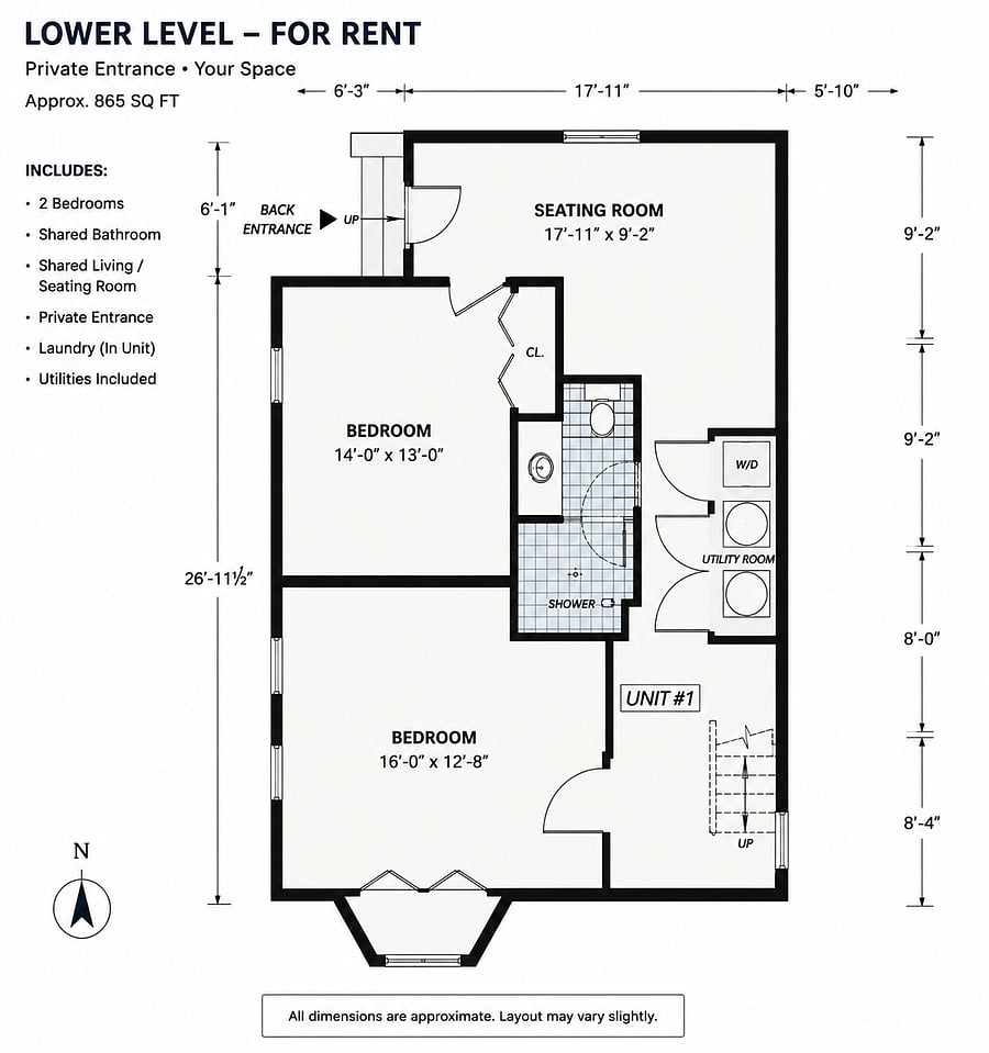 Layout of lower level