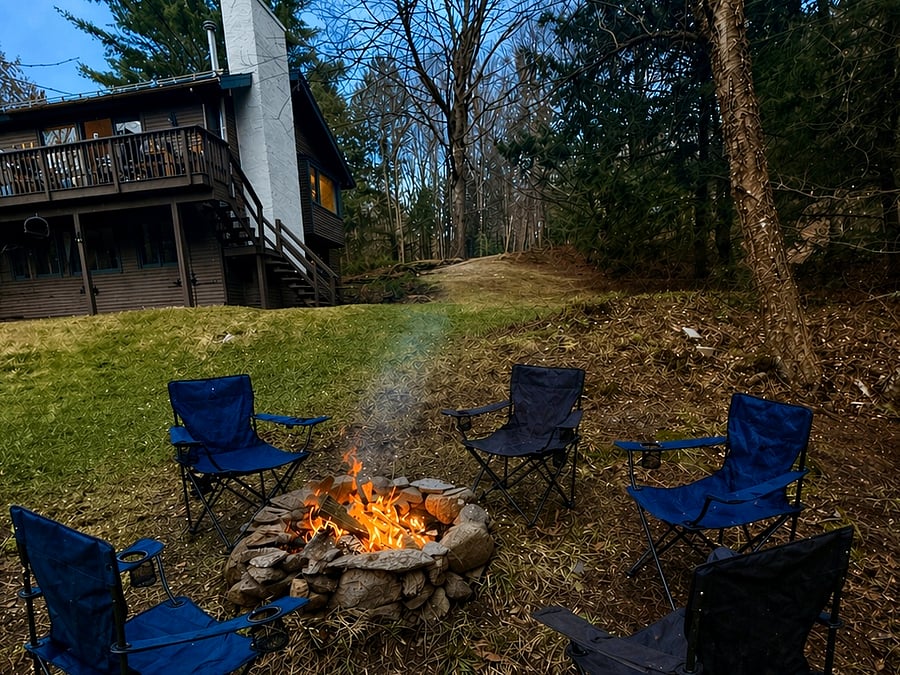Fire pit shared with other unit!