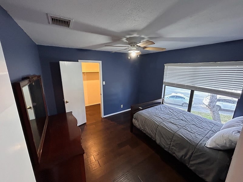 Available bedroom - full-sized bed