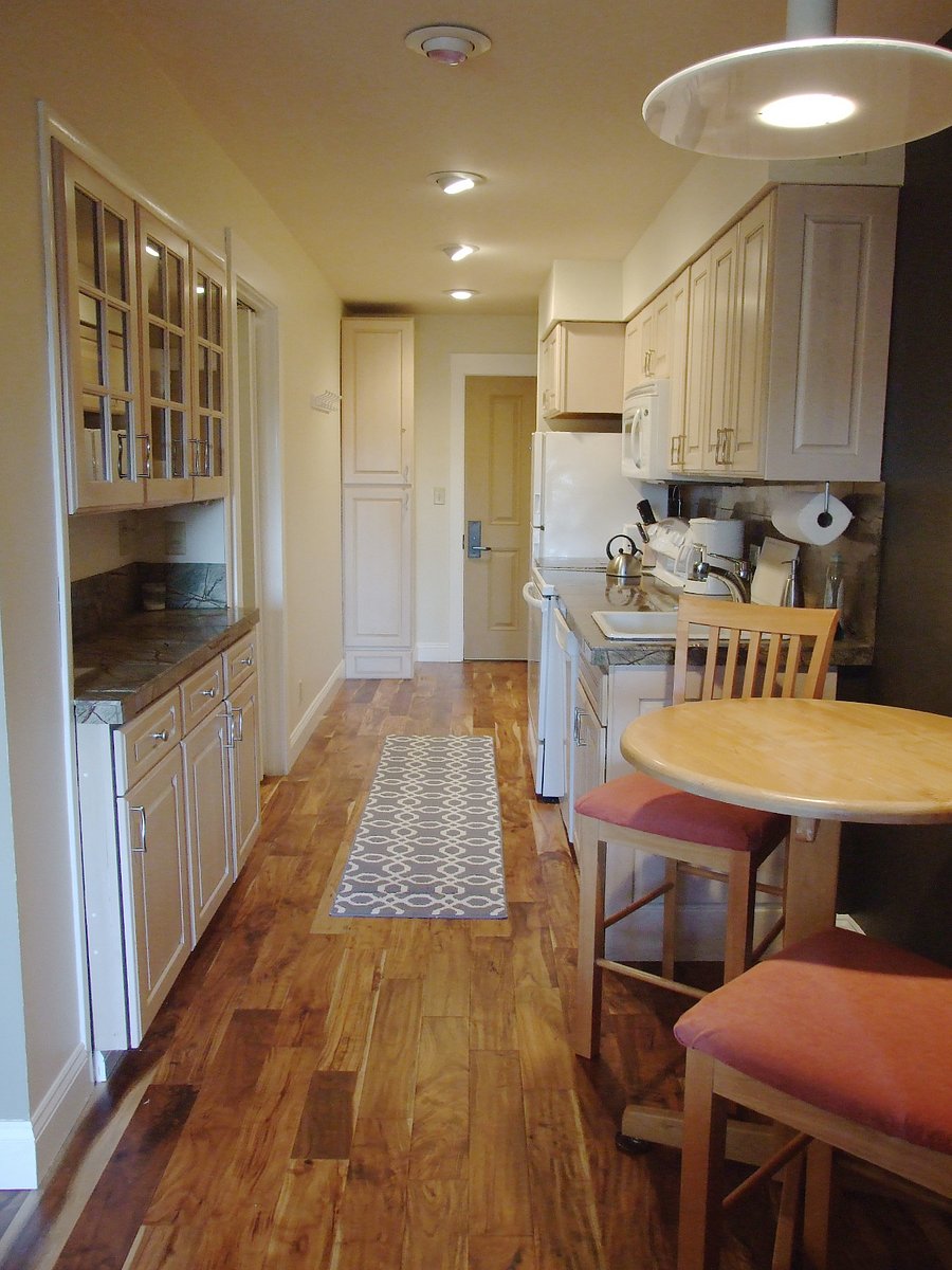 Front entrance and kitchen