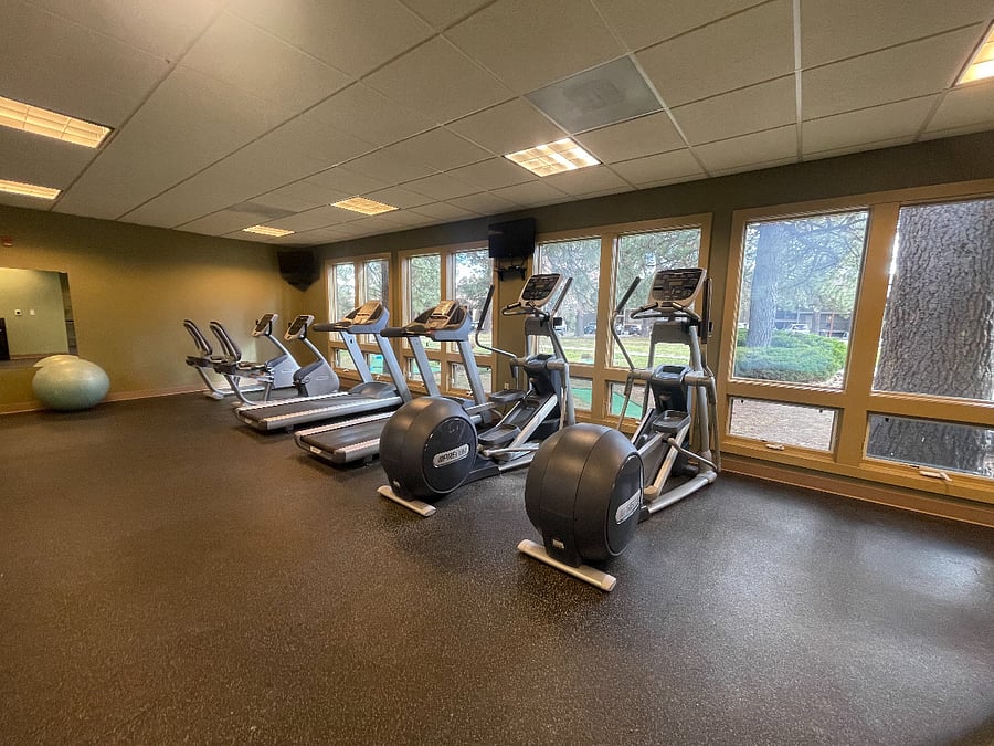 Gym just across parking lot from condo