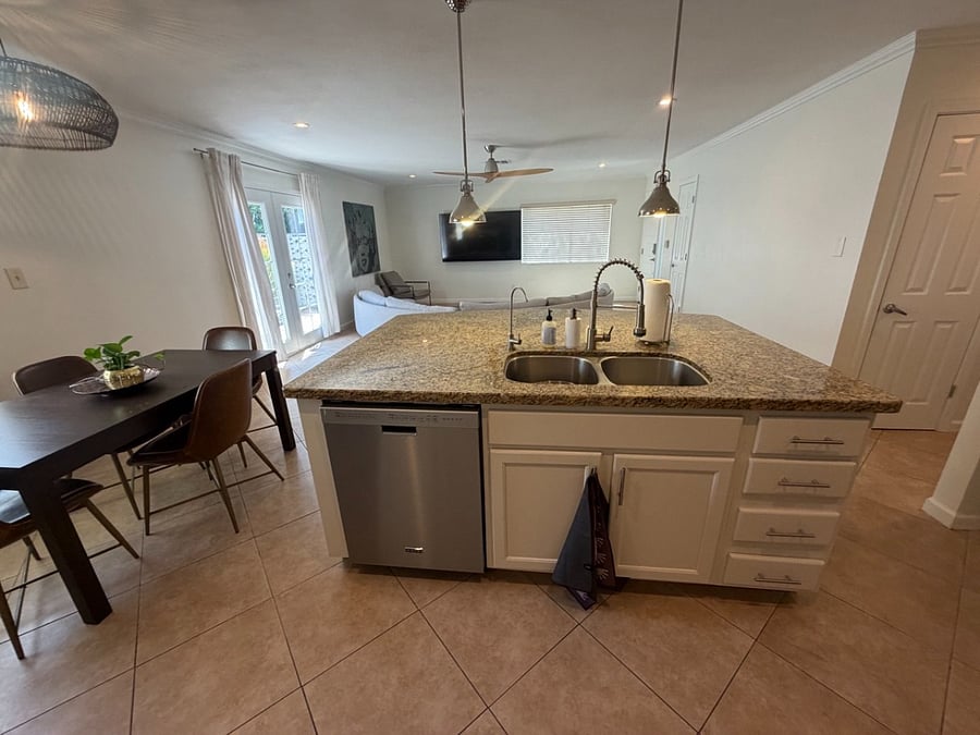 Kitchen Island - Includes a Drinking Water Faucet
