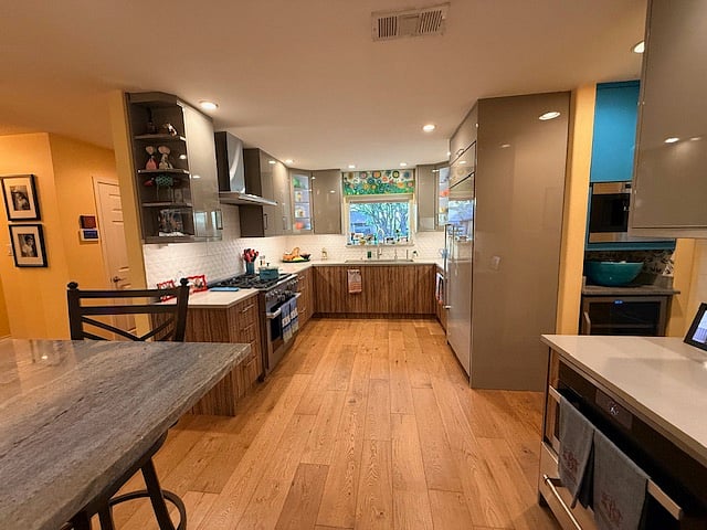 Subzero all refrigerator, dishwasher and Galley 3 ft sink