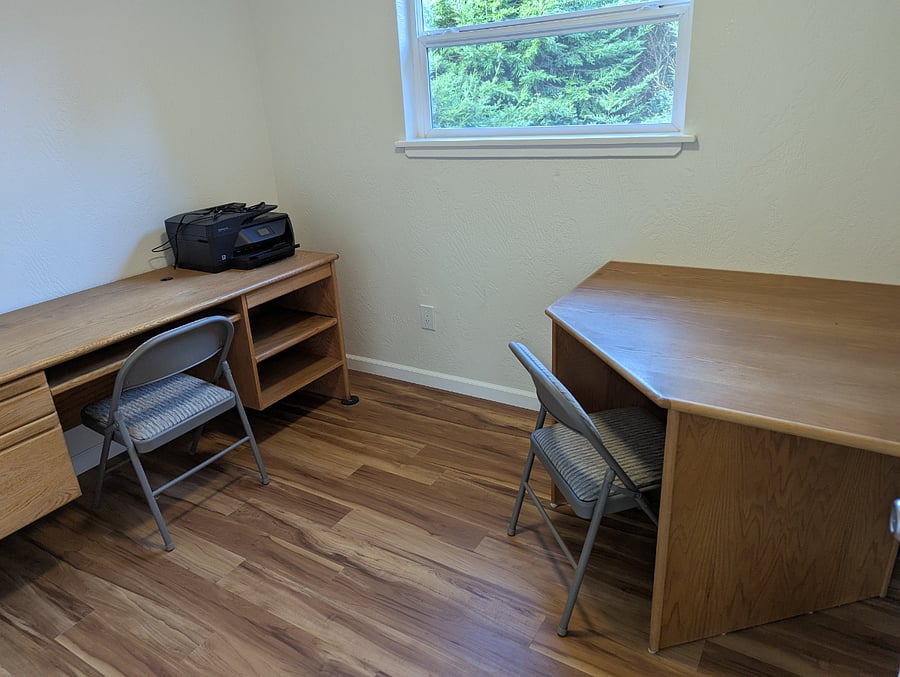 Office wth two desks